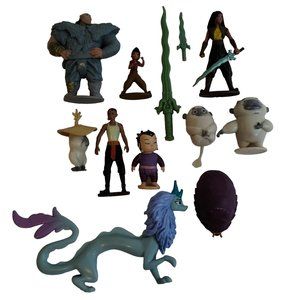 Disney Raya And The Last Dragon Lot of 12 Sisu Tuk Tuk Dyan Baby Noi Swords